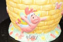 RARE DISNEY Winnie L'OURSON Thème Papillon Pâques Bocal à Biscuits Version UK