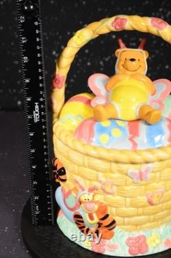 RARE DISNEY Winnie L'OURSON Thème Papillon Pâques Bocal à Biscuits Version UK