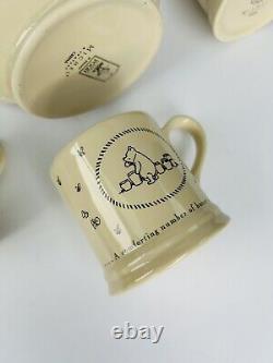 ( RARE ) Disney Classic Winnie The Pooh par Michel & Company Service à thé et 4 tasses