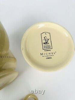 ( RARE ) Disney Classic Winnie The Pooh par Michel & Company Service à thé et 4 tasses