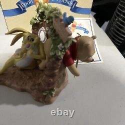 RARE Enesco Winnie l'ourson et ses amis Coincés dans une situation collante Édition limitée A3814