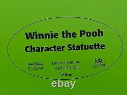 RARE LARGE 18 Statue du personnage de Winnie l'ourson par Master Replicas, Walt Disney