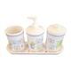 Rare Ensemble De Salle De Bain Disney Winnie L&rsquo;ourson Vintage Avec Couinements, Lot De 4, Bourriquet Et Porcinet