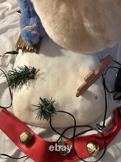 Rare Année 1996 Disney Telco Winnie l'Ourson Bourriquet et Porcinet Noël Animé