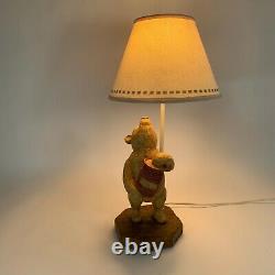 Rare Charpente Disney Winnie La Pooh Classique Pooh 19 Lampe De Pépinière Avec Ombre