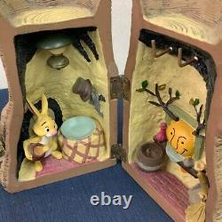 Rare Classique Disney Pooh Winnie l'Ourson Porte-Clés Boîte Figurine de la Maison du Lapin