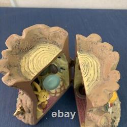 Rare Classique Disney Pooh Winnie l'Ourson Porte-Clés Boîte Figurine de la Maison du Lapin