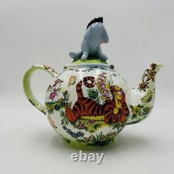 Rare Collection de Vitrine Disney Paul Cardew Théière en Porcelaine Été Winnie l'Ourson et Bourriquet