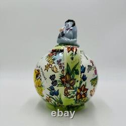 Rare Collection de Vitrine Disney Paul Cardew Théière en Porcelaine Été Winnie l'Ourson et Bourriquet