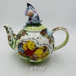 Rare Collection de Vitrine Disney Paul Cardew Théière en Porcelaine Été Winnie l'Ourson et Bourriquet