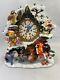 Rare Danbury Mint Winnie L'horloge Murale D&eacute;corative Du Pays Des Merveilles De L'hiver.