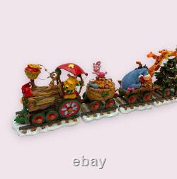 Rare Danbury Winnie The Pooh Christmas Train Disney Pooh Express 6 Pièces