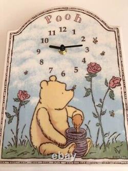 Rare Disney Classic Pooh Winnie L'horloge Murale Pooh Antique