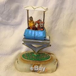 Rare Disney Ron Lee Winnie The Pooh & Tigger Ride The Coaster Le Figurines