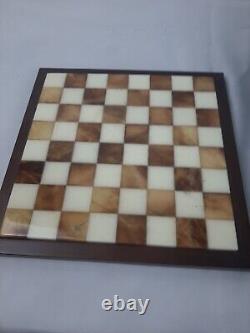 Rare Disney Winnie Le Pooh Pewter Chess Set + Marble Board