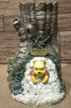 Rare Disney Winnie Le Pooh Porte-clés Boîte Lapin Maison Figurine Déclassé