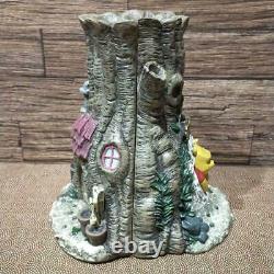 Rare Disney Winnie Le Pooh Porte-clés Boîte Lapin Maison Figurine Déclassé