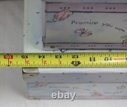 Rare ! Ensemble de 2 boîtes de rangement imbriquées Classic Pooh : Ensemble, ils ont touché le ciel.