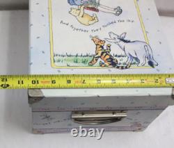 Rare ! Ensemble de 2 boîtes de rangement imbriquées Classic Pooh : Ensemble, ils ont touché le ciel.