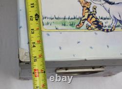 Rare ! Ensemble de 2 boîtes de rangement imbriquées Classic Pooh : Ensemble, ils ont touché le ciel.