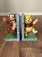 Rare Htf Retiré Jim Shore Disney Traditions Tigger Et Winnie L'ourson Porte-livres