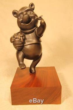 Rare Harry Holt Winnie The Pooh Disney Édition Limitée Bronze Statue 92/200 Coa