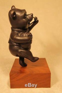 Rare Harry Holt Winnie The Pooh Disney Édition Limitée Bronze Statue 92/200 Coa