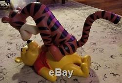 Rare Huge Large Disney Winnie The Pooh Tigger Figurine De Figuier
