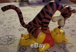 Rare Huge Large Disney Winnie The Pooh Tigger Figurine De Figuier