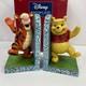 Rare Jim Shore Disney Traditions Tigger Et Winnie L'ourson Porte-livres Retirés.