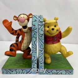 Rare Jim Shore Disney Traditions Tigger et Winnie l'Ourson porte-livres retirés.