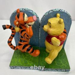 Rare Jim Shore Disney Traditions Tigger et Winnie l'Ourson porte-livres retirés.