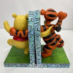 Rare Jim Shore Disney Traditions Tigger et Winnie l'Ourson porte-livres retirés.