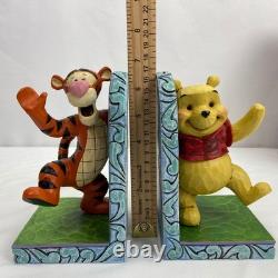 Rare Jim Shore Disney Traditions Tigger et Winnie l'Ourson porte-livres retirés.
