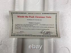 Rare ! Le train de Noël de Winnie l'ourson de DanburyMint Disney Pooh's Express, 6 pièces.