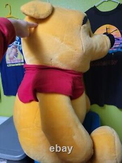 Rare Vintage Des Années 1990 Winnie The Pooh Giant Jumbo Plush 30+ 15lb+ Disney Withtags