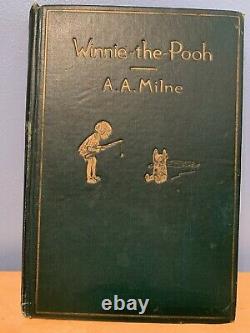 Réduit! Winnie The Pooh A. Milne 1ère Impression 1926 Bon État