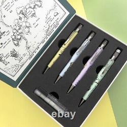 Retro 51 Winnie-the-pooh Rollerballpens And Pencil Set -nouveau! Scellé! C'est Un Beau Cadeau.