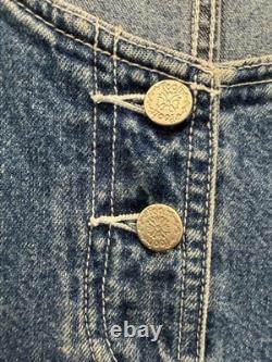 Robe chasuble en jean pour femme Disney Winnie l’ourson, taille 3X, avec papillons brodés