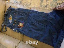 Robe salopette en denim Disney Catalog Winnie l’Ourson, Bourriquet, Tigrou, taille M