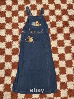 Robe salopette en denim Disney Catalog Winnie l’Ourson, Bourriquet, Tigrou, taille M