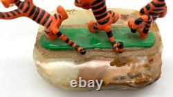 Ron Lee 1999 Winnie l'Ourson Trois Tigres sur Marbre Disney 184/950 Limité