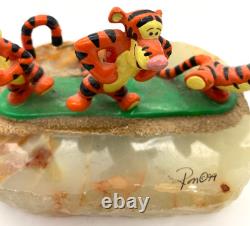 Ron Lee 1999 Winnie l'Ourson Trois Tigres sur Marbre Disney 184/950 Limité