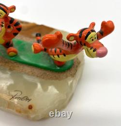 Ron Lee 1999 Winnie l'Ourson Trois Tigres sur Marbre Disney 184/950 Limité