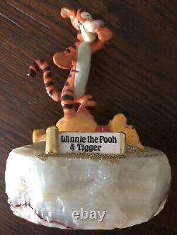 Ron Lee Disney Pooh Avec Sculpture Tigger Signé Et Numéroté 1993 Retraité