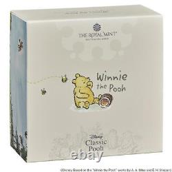 Royaume-uni / Winnie Le Pooh Pièce D'or De 50 Pence Proof Limitée À 525 Du Japon Disney