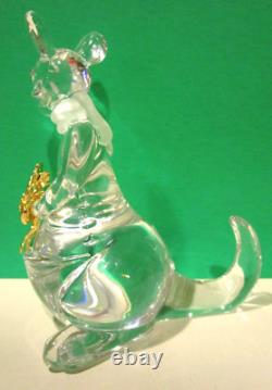 SCULPTURE EN CRISTAL LENOX KANGA Disney Winnie l'Ourson - NEUF DANS LA BOÎTE avec certificat d'authenticité