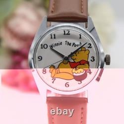 SEIKO Disney Time Winnie l’Ourson à remontage manuel 5000 6030 SS 34,5 mm années 1970