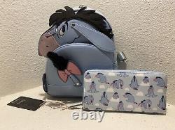 Sac à dos mini cosplay Loungefly Disney Eeyore Winnie The Pooh avec queue en nœud et portefeuille