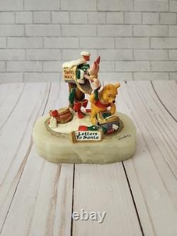 Sculpture Disney Ron Lee Winnie l'Ourson Porcinet Lettres au Père Noël 550/1500